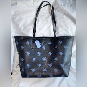 COACH NAVY BLUE / STARS TOTE